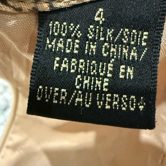 Dana Buchman 100% Silk Snake Print Pencil Skirt Size 4 Neutral - Picture 6 of 13